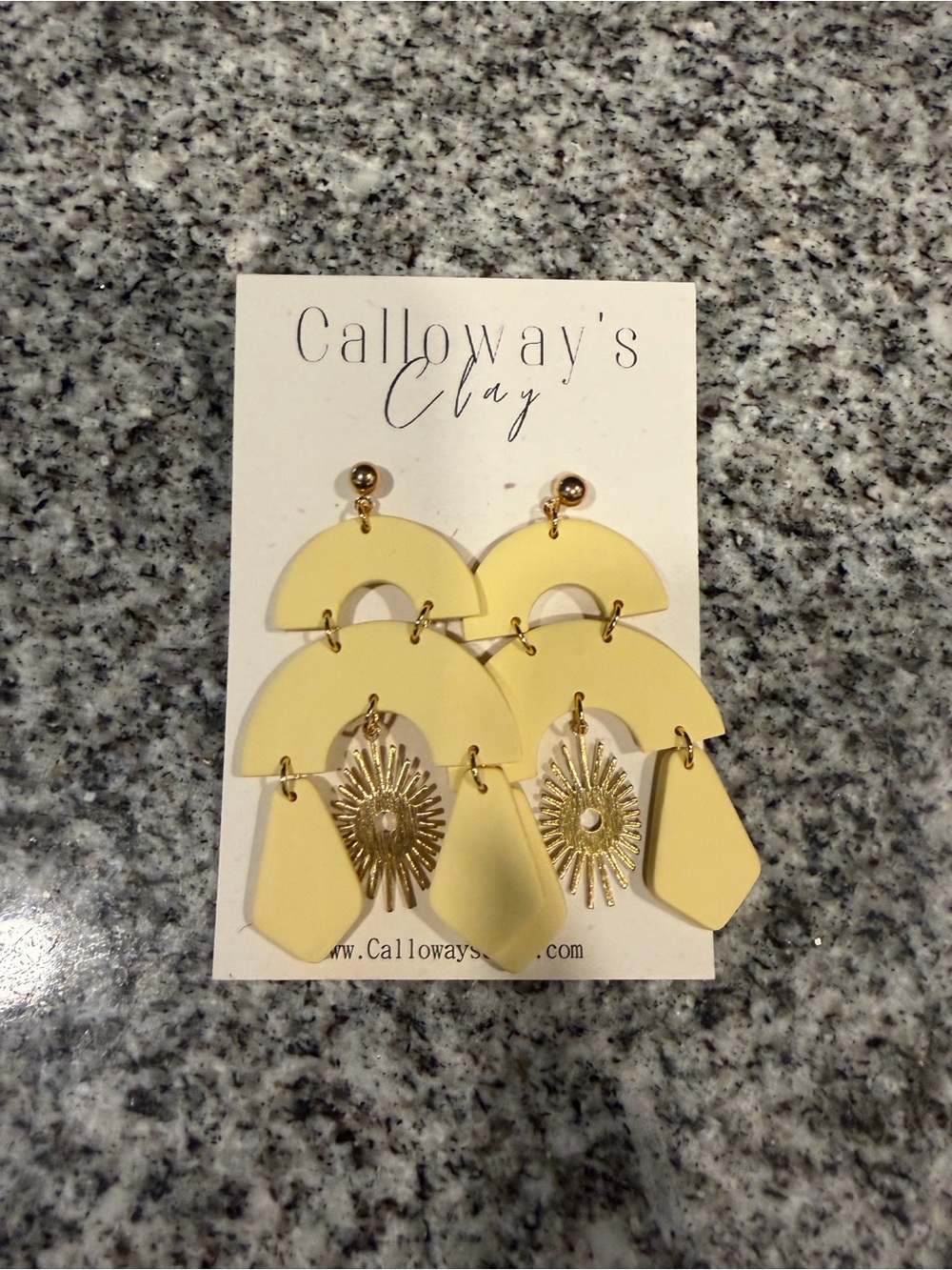 Sunshine Yellow Drop Earrings